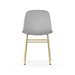 Normann Copenhagen Form Chair - White - Brass Legs Shell Colour: White, Leg Colour: Brass - thumbnail 4