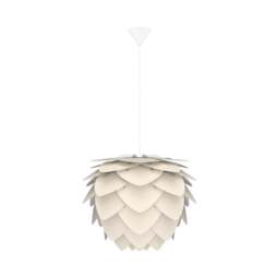 Umage Aluvia Pendant Light Shade - Pearl White - Medium with White Cord Set With or Without Cord Set: With White Cord Set