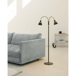 Halo Design Space LED Floor Lamp - 2-Arm - Black / Antique Brass Size: 2-Arm - thumbnail 2