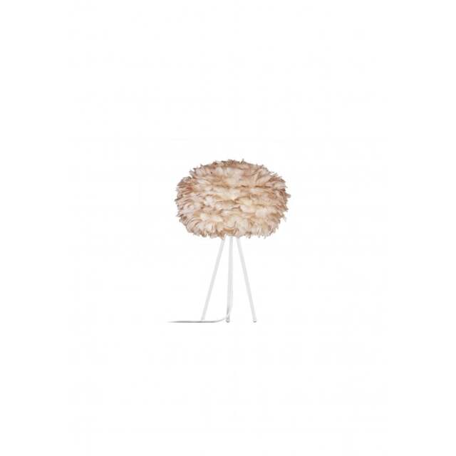 Umage Eos Tripod Table Lamp - Light Brown Feather Eos Medium/White Tripod - image 1