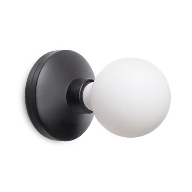 Humble Bee Cordless Wall Light - Black - Frosted Bulb - image 1