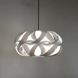 Shropshire Shades Cruz Lampshade - White - Large 65cm Colour: White, Size: Large 65cm, Cord Set Option: Without Cord Set - thumbnail 4