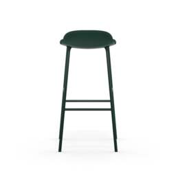 Normann Copenhagen Form Barstool - 75cm - Green - Green Legs Shell Colour: Green, Leg Colour: Matching Shell Colour - thumbnail 4