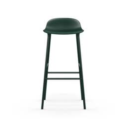 Normann Copenhagen Form Barstool - 75cm - Green - Green Legs Shell Colour: Green, Leg Colour: Matching Shell Colour - thumbnail 2