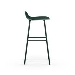 Normann Copenhagen Form Barstool - 75cm - Green - Green Legs Shell Colour: Green, Leg Colour: Matching Shell Colour - thumbnail 3