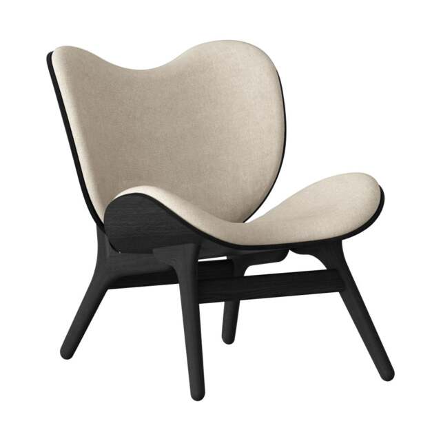 Umage A Conversation Piece Armchair - Low - Black Oak - White Sands Colour: White Sands - image 1