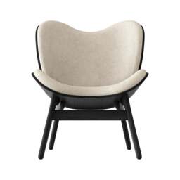Umage A Conversation Piece Armchair - Low - Black Oak - White Sands Colour: White Sands - thumbnail 2