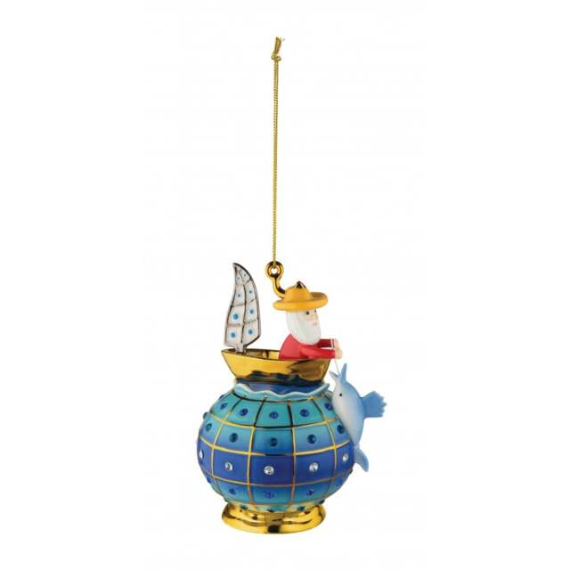 Alessi Il Vecchio E Il Mare Porcelain Christmas Ornament