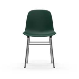 Normann Copenhagen Form Chair - Green - Chrome Legs Shell Colour: Green, Leg Colour: Chrome - thumbnail 2
