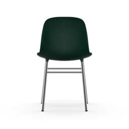 Normann Copenhagen Form Chair - Green - Chrome Legs Shell Colour: Green, Leg Colour: Chrome - thumbnail 4