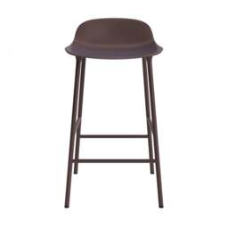 Normann Copenhagen Form Barstool - 65cm - Brown - Brown Legs Shell Colour: Brown, Leg Colour: Matching Shell Colour - thumbnail 2