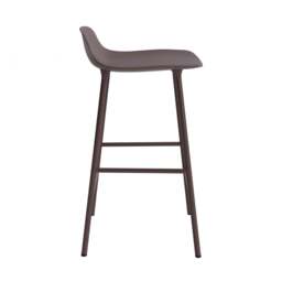 Normann Copenhagen Form Barstool - 65cm - Brown - Brown Legs Shell Colour: Brown, Leg Colour: Matching Shell Colour - thumbnail 3