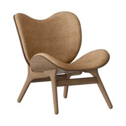 Umage A Conversation Piece Armchair - Low - Dark Oak - Sugar Brown Colour: Sugar Brown - thumbnail 1