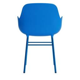 Normann Copenhagen Form Armchair - Bright Blue - Bright Blue Legs Shell Colour: Bright Blue, Leg Colour: Matching Shell Colour - thumbnail 4