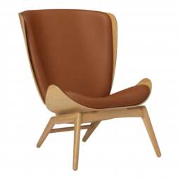 Umage The Reader Armchair - Oak - Hope Leather Cognac Wood: Oak, Colour: Cognac