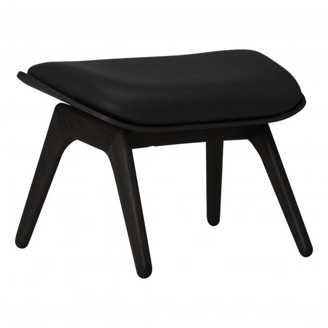 Umage The Reader Ottoman - Hope Leather Upholstery - Black Oak - Hope Leather Black Wood: Black Oak, Colour: Black - image 1