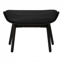 Umage The Reader Ottoman - Hope Leather Upholstery - Black Oak - Hope Leather Black Wood: Black Oak, Colour: Black - thumbnail 2