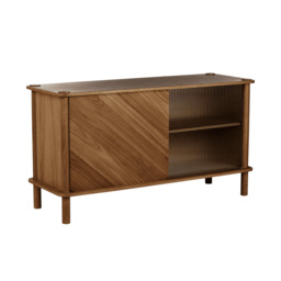 Umage Italic Sideboard - Dark Oak - 1 Oak Door & 1 Glass Door door option: 1 Oak Door & 1 Glass Door - thumbnail 2