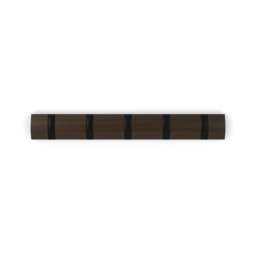 Umbra Flip 5 Hook Coat Rack - Black/Walnut - thumbnail 4