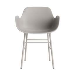 Normann Copenhagen Form Armchair - Warm Grey - Warm Grey Legs Shell Colour: Warm Grey, Leg Colour: Matching Shell Colour - thumbnail 2