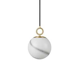 Halo Design Stockholm Pendant Light - O 18cm Size: O 18cm, Colour: Marble Grey - thumbnail 2