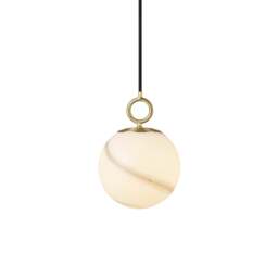 Halo Design Stockholm Pendant Light - O 18cm Size:  18cm, Colour: Marble Grey