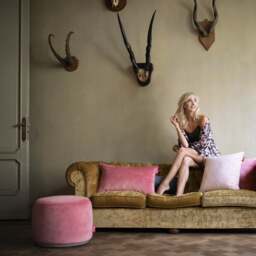 Fatboy Point Velvet Pouf - Deep Blush Pink - thumbnail 3