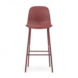 Normann Copenhagen Form Bar Chair - 75cm - Red Shell Colour: Red - thumbnail 2