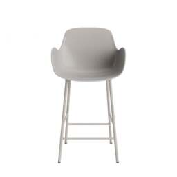 Normann Copenhagen Form Bar Armchair - 75cm - Warm Grey Shell Colour: Warm Grey - thumbnail 2