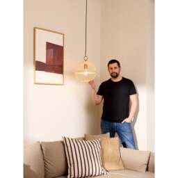 Halo Design Stockholm Nordic Edition Pendant Light - O 30cm Size: O 30cm, Colour: Nature - thumbnail 4