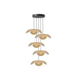 Umage Forget Me Not 5 Light Cluster Set - Oak - Medium Colour: Oak, Size: Medium - thumbnail 1
