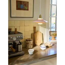Halo Design Rivoli Pendant Light - O26 Colour: Glossy Rose / Brass - thumbnail 2
