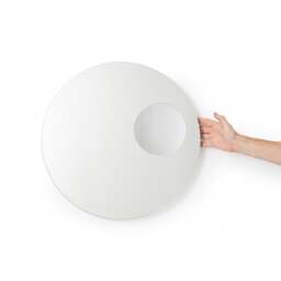 Wireworks Neutrino Rotating Wall Mirror 550 - White - thumbnail 4
