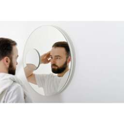 Wireworks Neutrino Rotating Wall Mirror 550 - White - thumbnail 2