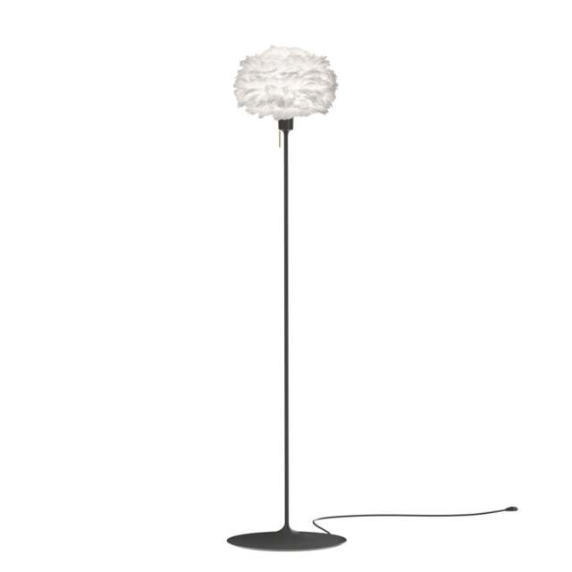 Umage Eos Floor Lamp - White Feather Eos Mini/Black Sante Stand - image 1