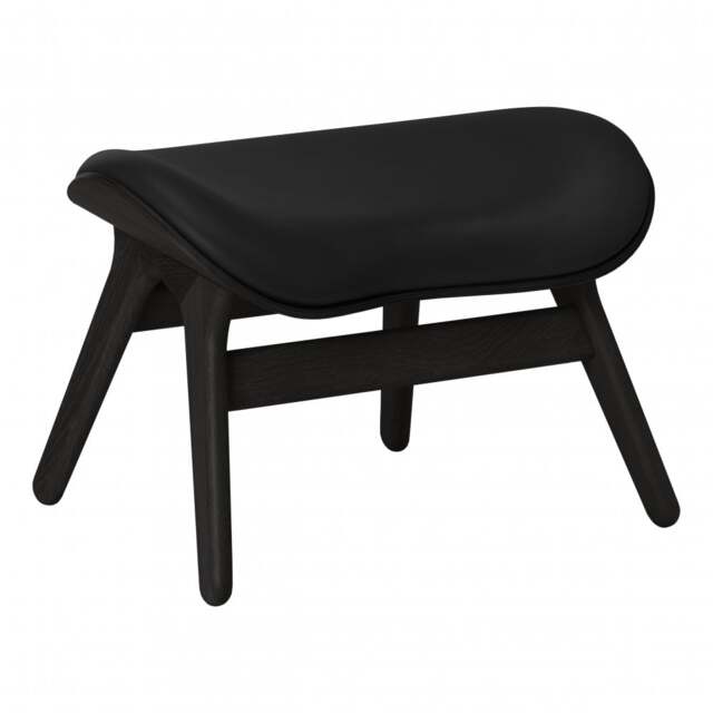 Umage A Conversation Piece Ottoman - Black Oak - Hope Leather Black Wood: Black Oak, Colour: Black - image 1