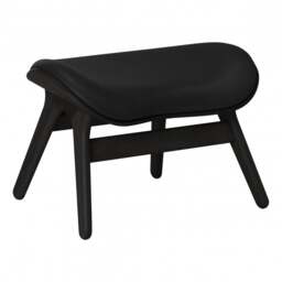 Umage A Conversation Piece Ottoman - Black Oak - Hope Leather Black Wood: Black Oak, Colour: Black - thumbnail 1