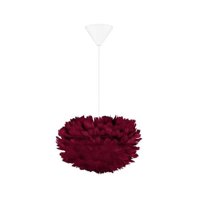 Umage Eos Feather Pendant Shade - Red - Mini - 35cm with White Cord Set With or Without Cord Set: With White Cord Set - image 1