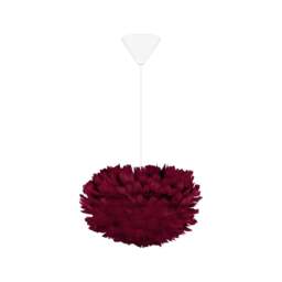 Umage Eos Feather Pendant Shade - Red - Mini - 35cm with White Cord Set With or Without Cord Set: With White Cord Set - thumbnail 1