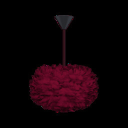 Umage Eos Feather Pendant Shade - Red - Medium - 45cm with Black Cord Set With or Without Cord Set: With Black Cord Set - thumbnail 1