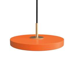 Umage Asteria Micro Pendant Light - Nuance Orange - Brass Top Colour: Nuance Orange, Asteria Detail: Brass