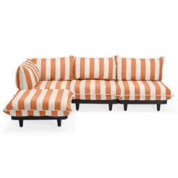 Fatboy Paletti Outdoor Set - Large Colour: Stripe Orange Creme (Left) - thumbnail 1