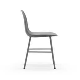 Normann Copenhagen Form Chair - Grey - Grey Legs Shell Colour: Grey, Leg Colour: Matching Shell Colour - thumbnail 3