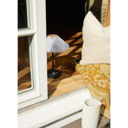 Halo Design Paris To Go Battery Table Lamp - O22 - Clean White Shade - Black - thumbnail 4