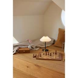 Halo Design Paris To Go Battery Table Lamp - O22 - Clean White Shade - Black - thumbnail 5