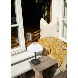 Halo Design Paris To Go Battery Table Lamp - O22 - Clean White Shade - Black - thumbnail 3