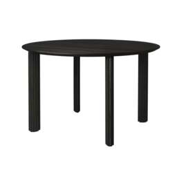 Umage Comfort Circle Dining Table - Rippled - Black Oak