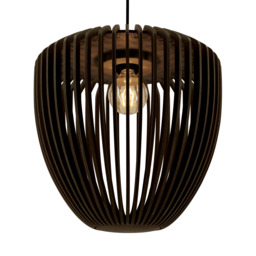Umage Clava Wood Pendant Light - Dark Oak with Black Rosette Cord Set With or Without Cord Set: With Black Rosette Cord Set - thumbnail 3