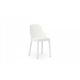 Normann Copenhagen Allez Chair - White - Polypropylene Legs - White/Ultra 41594 Leather Upholstered Seat Colour: White, Leg Colour: Polypropylene, Sea - thumbnail 2