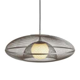 Umage Faraday Pendant Light Shade - Steel - Large - With Black Cord Set Colour: Steel, Size: Large, Cord Set Option: With Black Cord Set - thumbnail 5